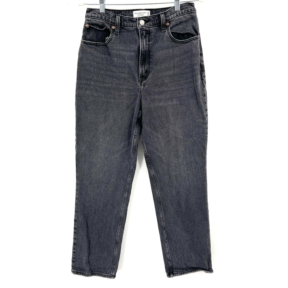 Abercrombie & Fitch the 90s straight leg ultra high rise curve love jeans 30 10